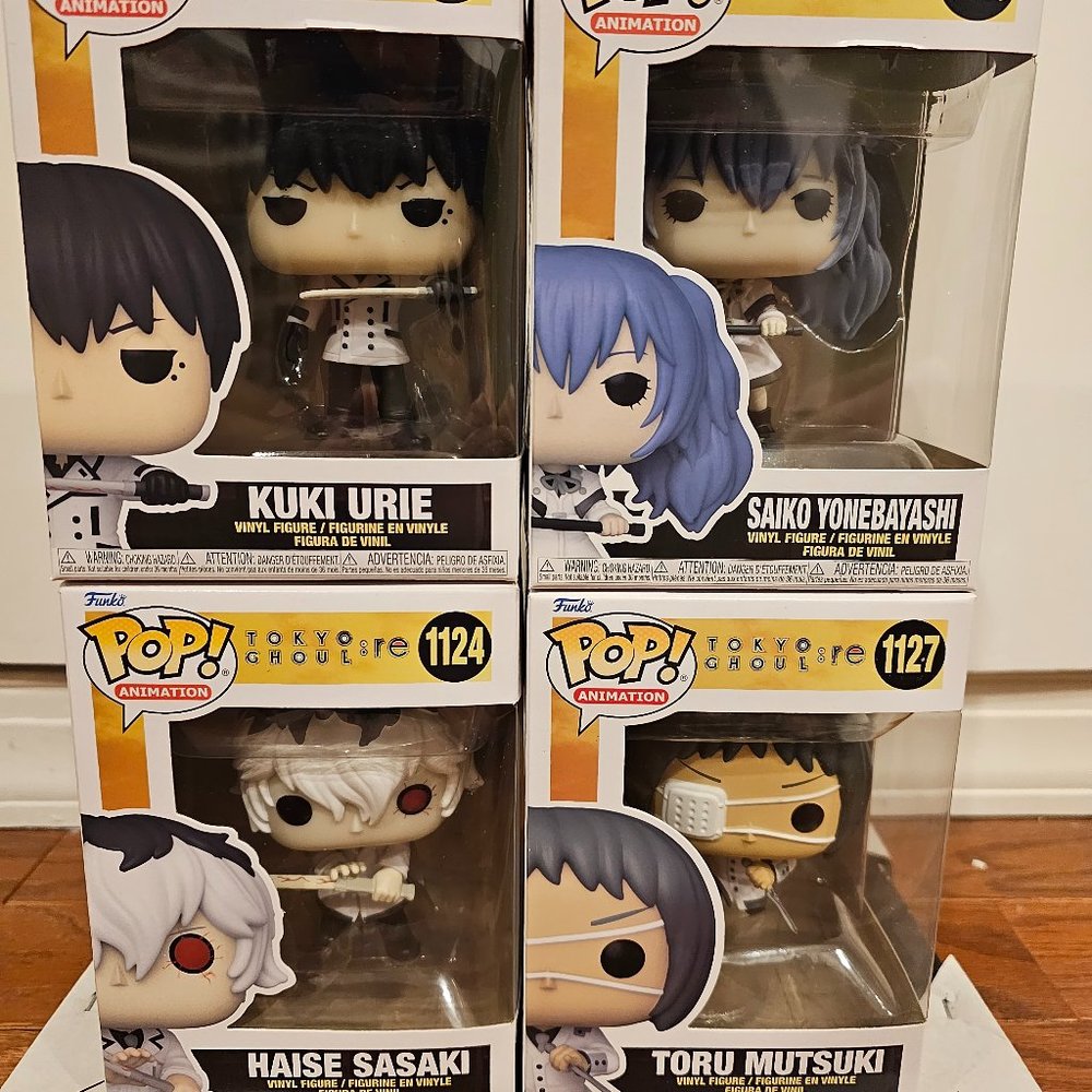 New Funko Pop! Animation: TOKYO GHOUL: re Vinyl Figures Set of 4